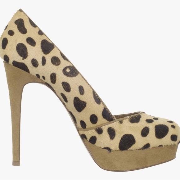CHINESE LAUNDRY LEOPARD ANIMAL PRINT WAVE LENGTH PUMP HEELS Y2K 90’s ANTHRO FP - Picture 10 of 10